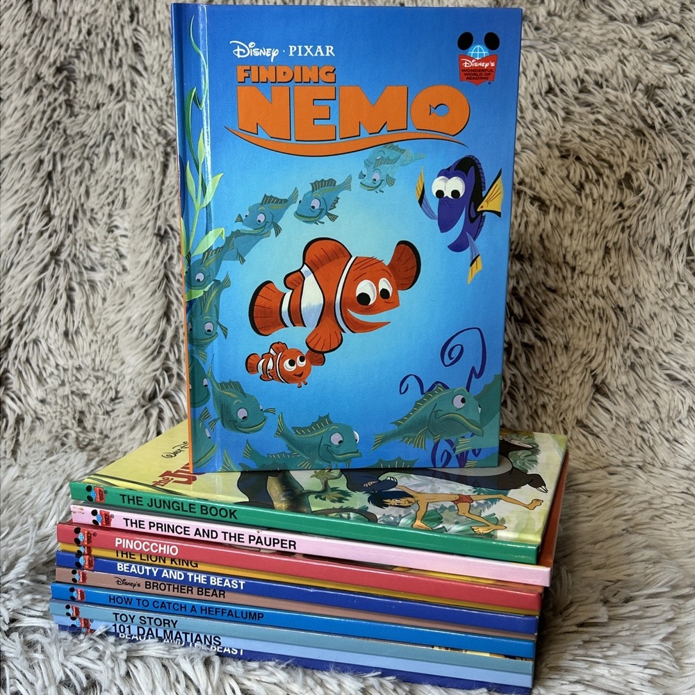 Lot of 11 Walt Disney's Wonderful World of Reading Hardcover Books Vintage 90's - Picture 2 of 8